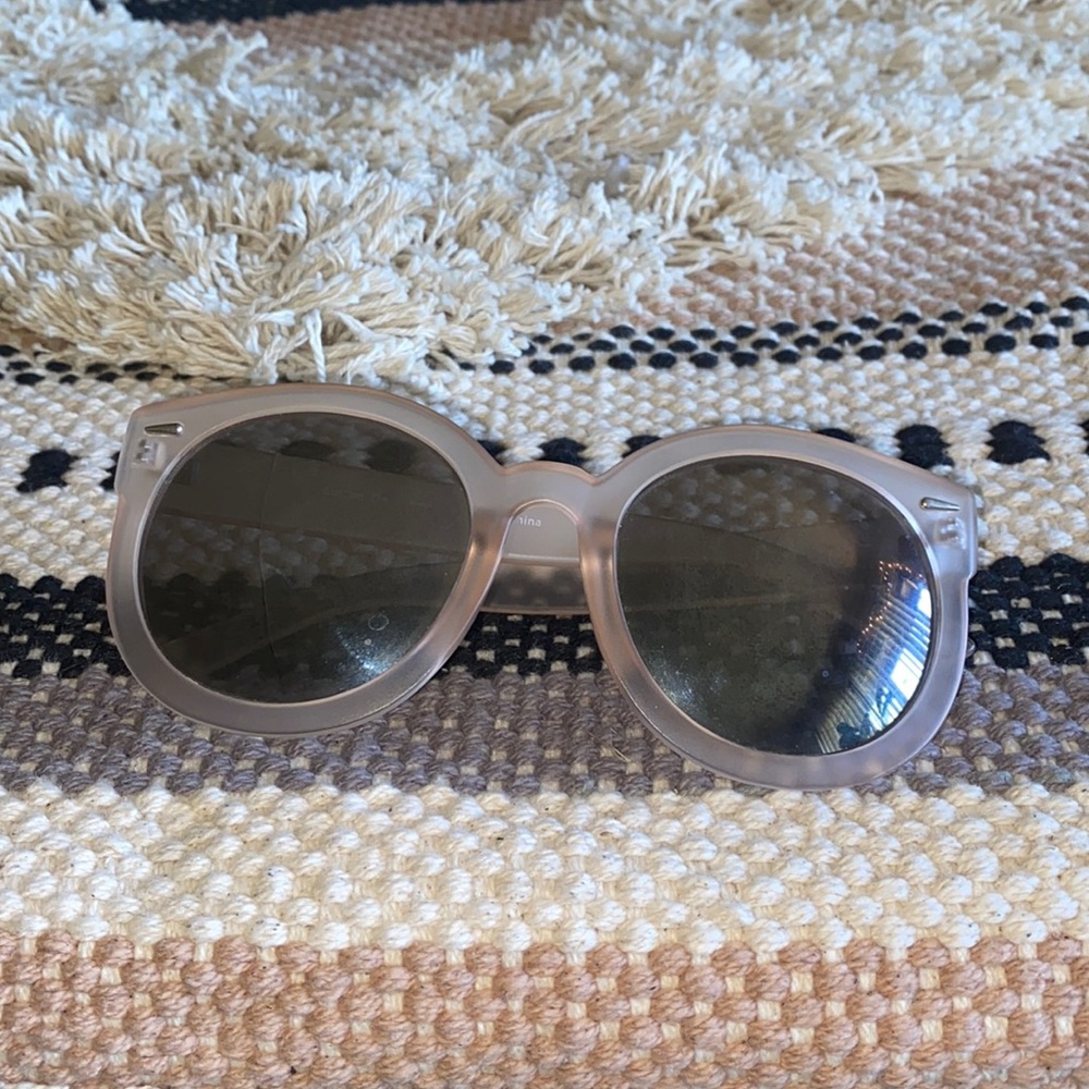 Cotton On oversized Farrah sunglasses in blush pink